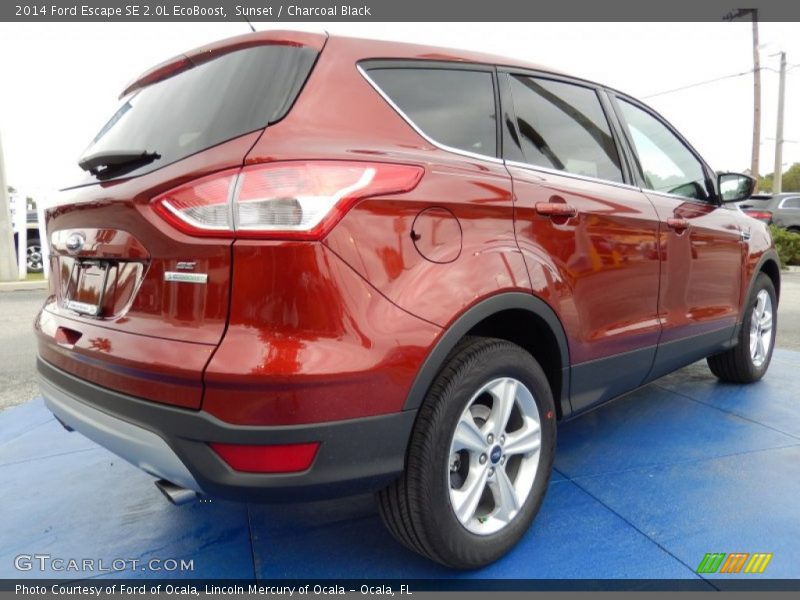 Sunset / Charcoal Black 2014 Ford Escape SE 2.0L EcoBoost