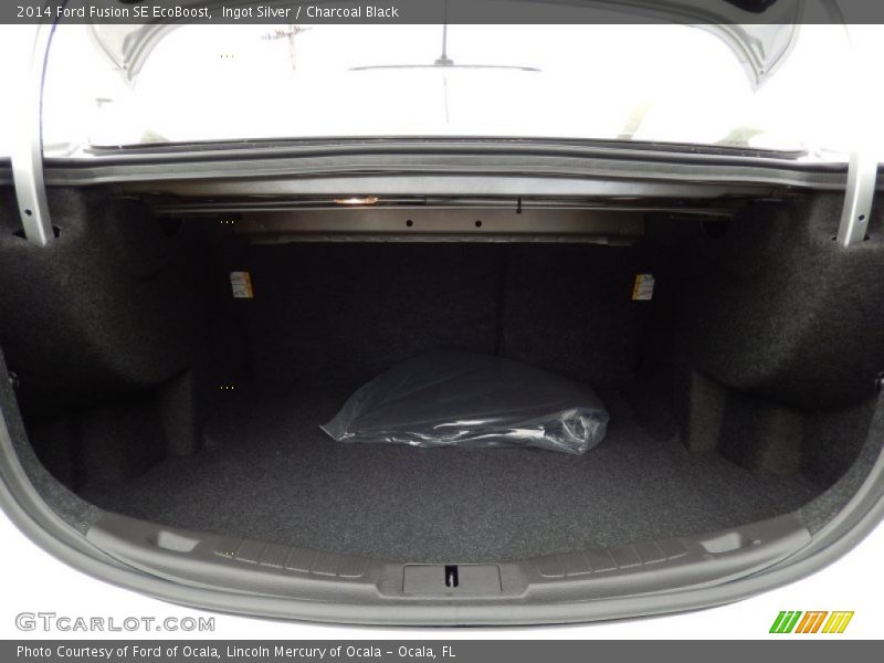 Ingot Silver / Charcoal Black 2014 Ford Fusion SE EcoBoost