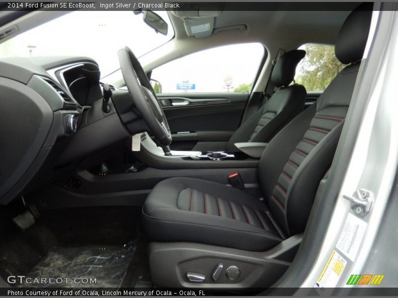 Ingot Silver / Charcoal Black 2014 Ford Fusion SE EcoBoost