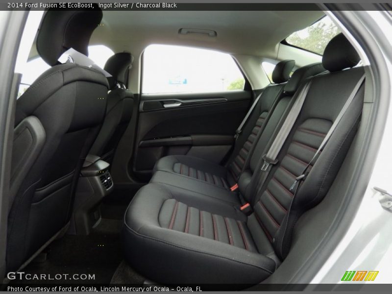 Ingot Silver / Charcoal Black 2014 Ford Fusion SE EcoBoost