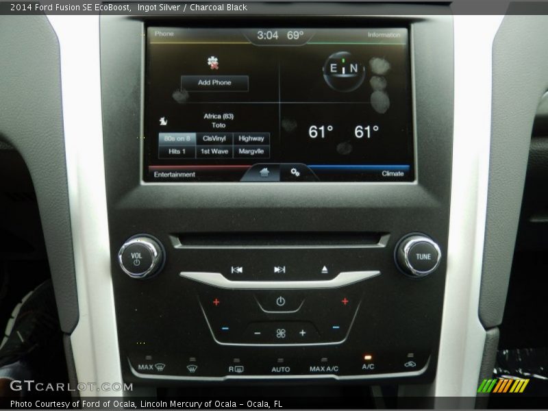 Ingot Silver / Charcoal Black 2014 Ford Fusion SE EcoBoost
