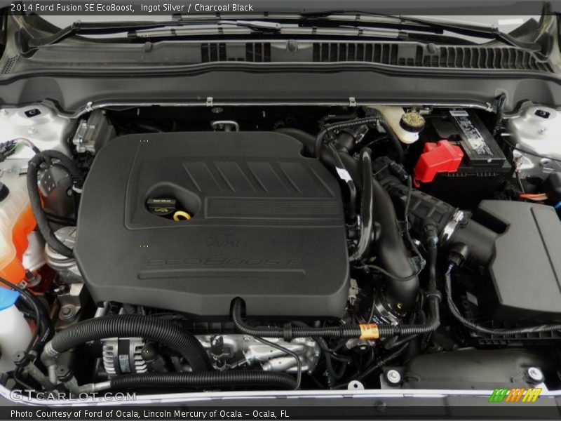 Ingot Silver / Charcoal Black 2014 Ford Fusion SE EcoBoost