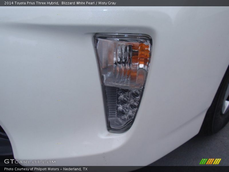 Blizzard White Pearl / Misty Gray 2014 Toyota Prius Three Hybrid