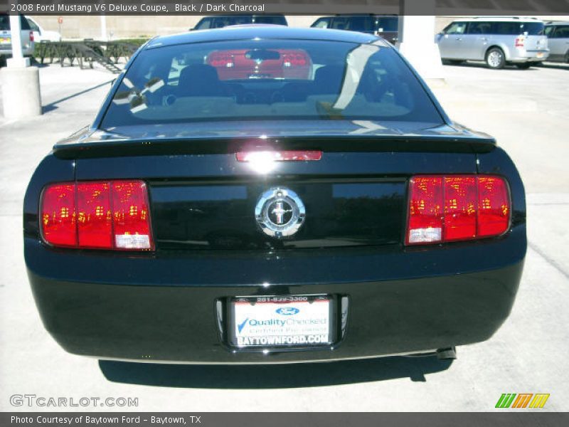 Black / Dark Charcoal 2008 Ford Mustang V6 Deluxe Coupe