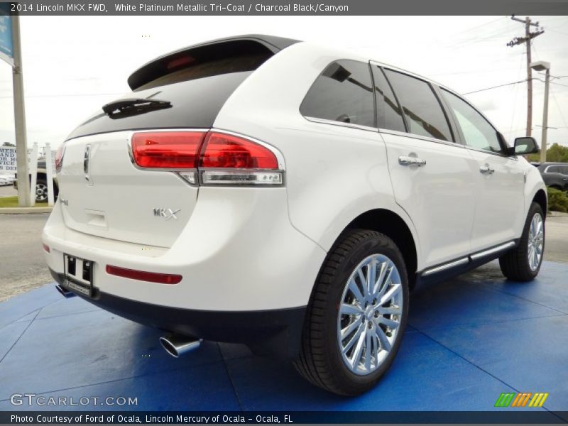 White Platinum Metallic Tri-Coat / Charcoal Black/Canyon 2014 Lincoln MKX FWD