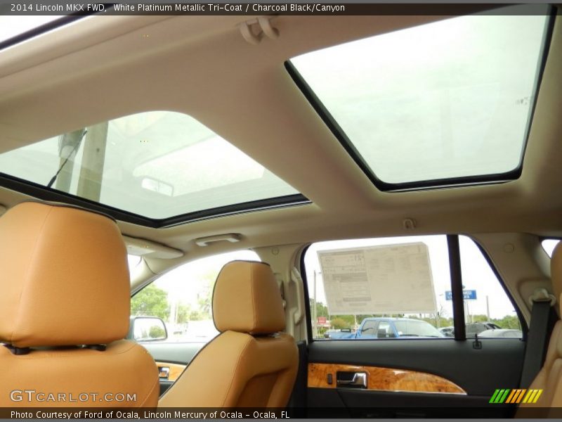 White Platinum Metallic Tri-Coat / Charcoal Black/Canyon 2014 Lincoln MKX FWD