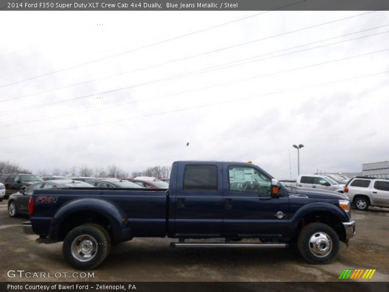 Blue Jeans Metallic / Steel 2014 Ford F350 Super Duty XLT Crew Cab 4x4 Dually
