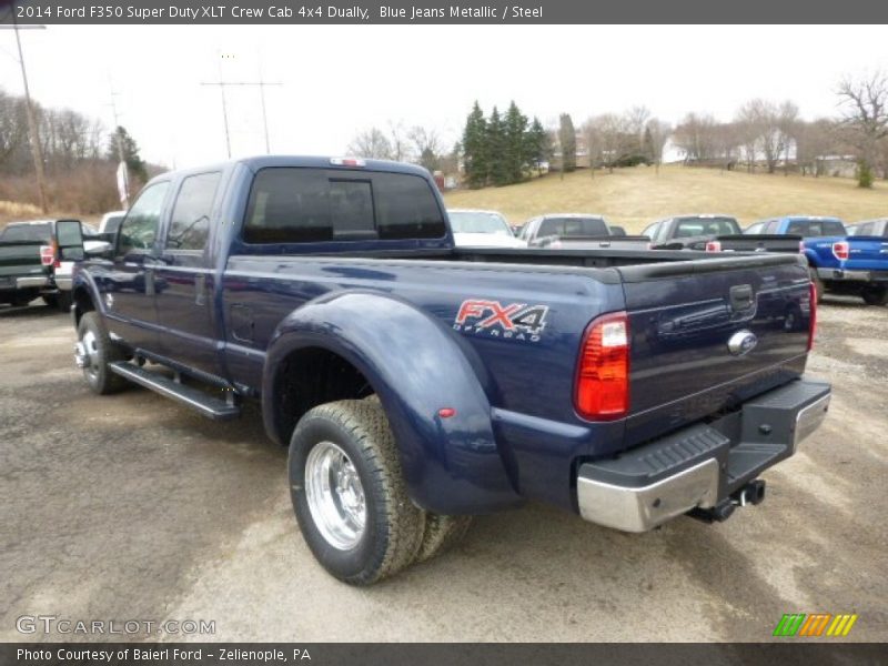 Blue Jeans Metallic / Steel 2014 Ford F350 Super Duty XLT Crew Cab 4x4 Dually