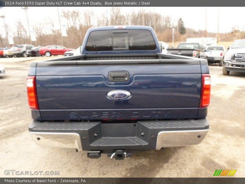 Blue Jeans Metallic / Steel 2014 Ford F350 Super Duty XLT Crew Cab 4x4 Dually