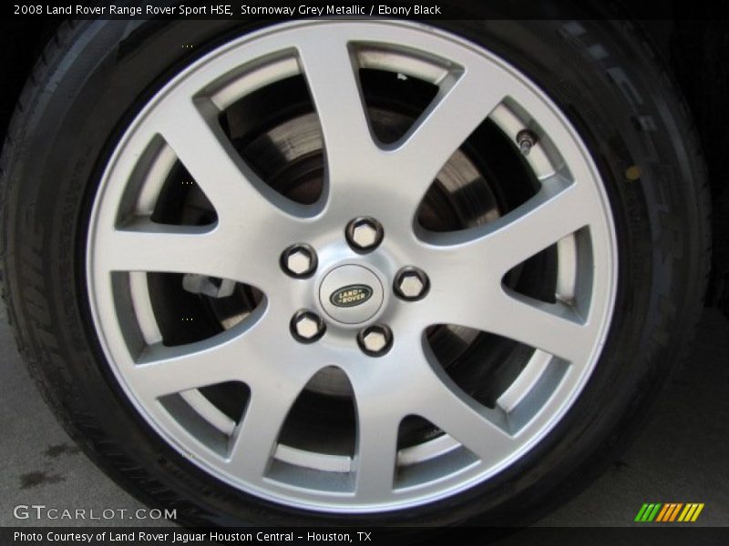 Stornoway Grey Metallic / Ebony Black 2008 Land Rover Range Rover Sport HSE