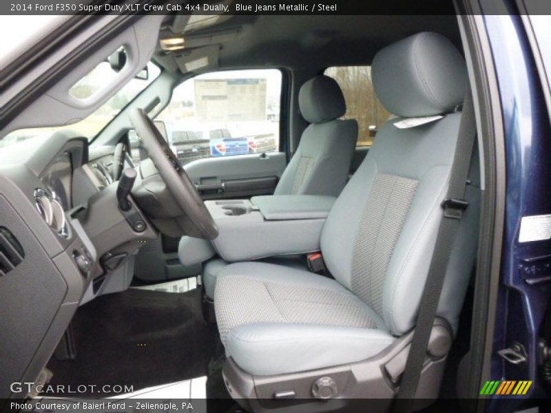 Blue Jeans Metallic / Steel 2014 Ford F350 Super Duty XLT Crew Cab 4x4 Dually