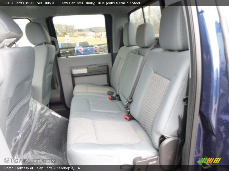 Blue Jeans Metallic / Steel 2014 Ford F350 Super Duty XLT Crew Cab 4x4 Dually