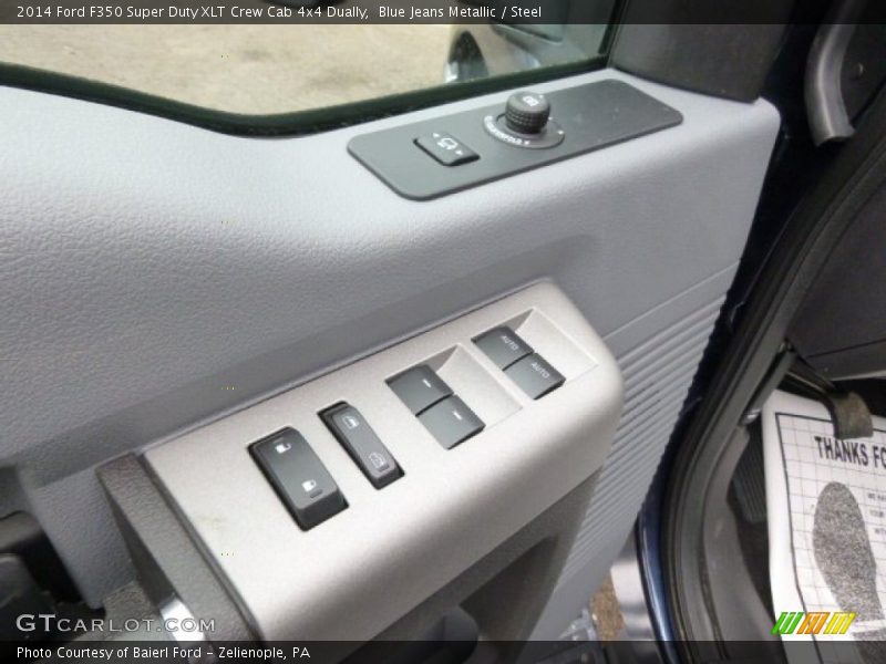 Blue Jeans Metallic / Steel 2014 Ford F350 Super Duty XLT Crew Cab 4x4 Dually