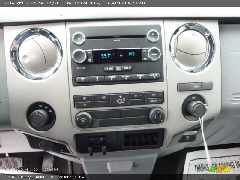 Blue Jeans Metallic / Steel 2014 Ford F350 Super Duty XLT Crew Cab 4x4 Dually
