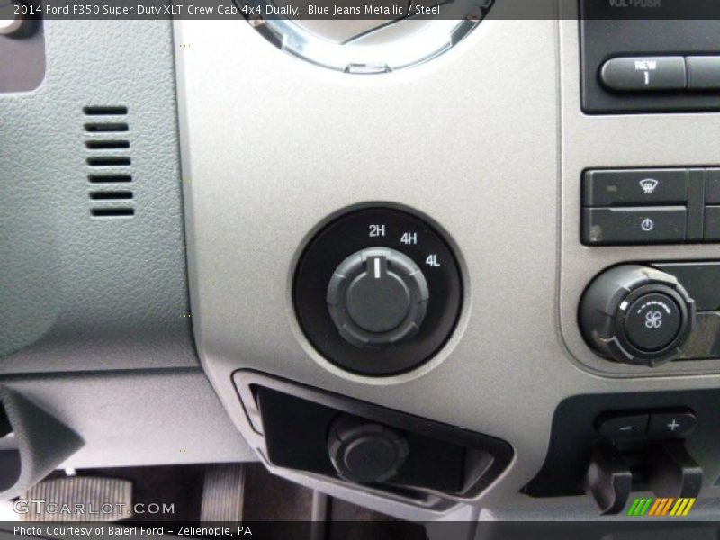 Blue Jeans Metallic / Steel 2014 Ford F350 Super Duty XLT Crew Cab 4x4 Dually