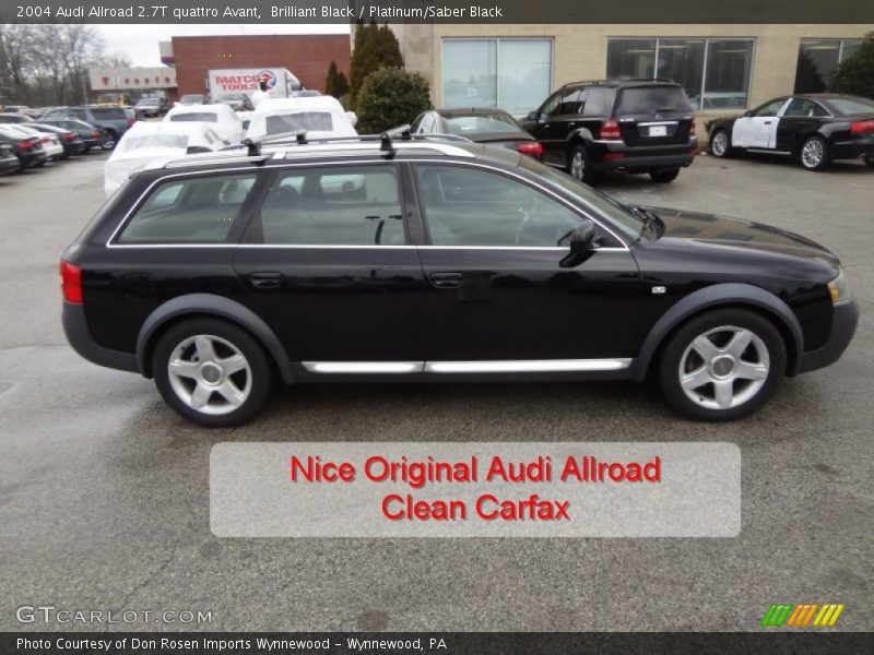Brilliant Black / Platinum/Saber Black 2004 Audi Allroad 2.7T quattro Avant