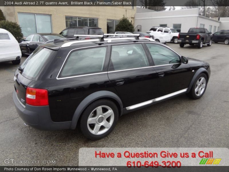 Brilliant Black / Platinum/Saber Black 2004 Audi Allroad 2.7T quattro Avant