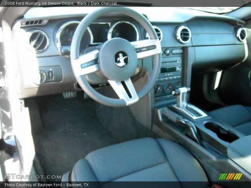Black / Dark Charcoal 2008 Ford Mustang V6 Deluxe Coupe