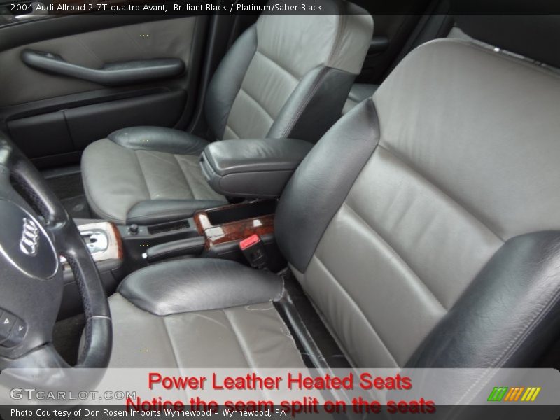 Brilliant Black / Platinum/Saber Black 2004 Audi Allroad 2.7T quattro Avant