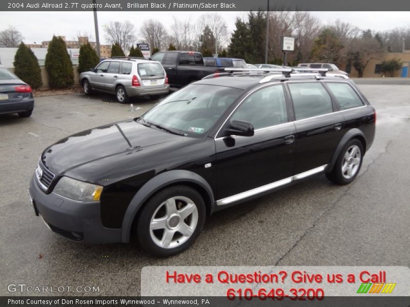 Brilliant Black / Platinum/Saber Black 2004 Audi Allroad 2.7T quattro Avant