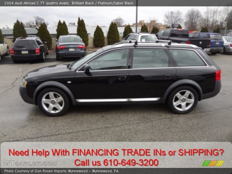Brilliant Black / Platinum/Saber Black 2004 Audi Allroad 2.7T quattro Avant