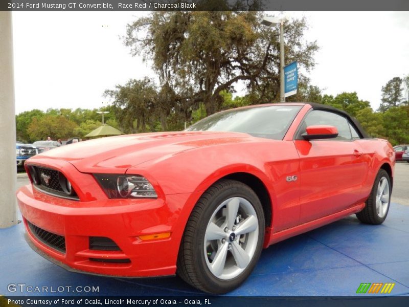 Front 3/4 View of 2014 Mustang GT Convertible