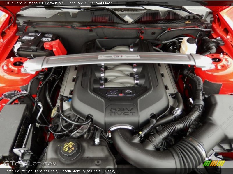  2014 Mustang GT Convertible Engine - 5.0 Liter DOHC 32-Valve Ti-VCT V8