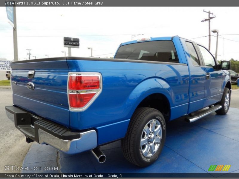 Blue Flame / Steel Grey 2014 Ford F150 XLT SuperCab