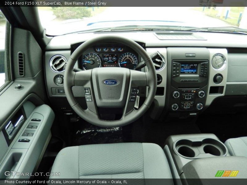 Blue Flame / Steel Grey 2014 Ford F150 XLT SuperCab