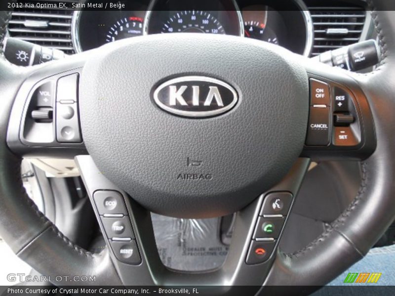 Satin Metal / Beige 2012 Kia Optima EX