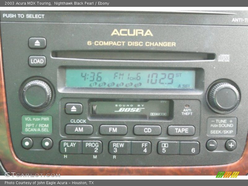 Nighthawk Black Pearl / Ebony 2003 Acura MDX Touring