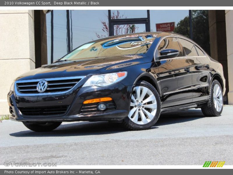 Deep Black Metallic / Black 2010 Volkswagen CC Sport