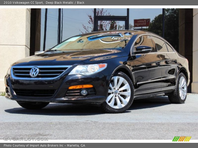 Deep Black Metallic / Black 2010 Volkswagen CC Sport