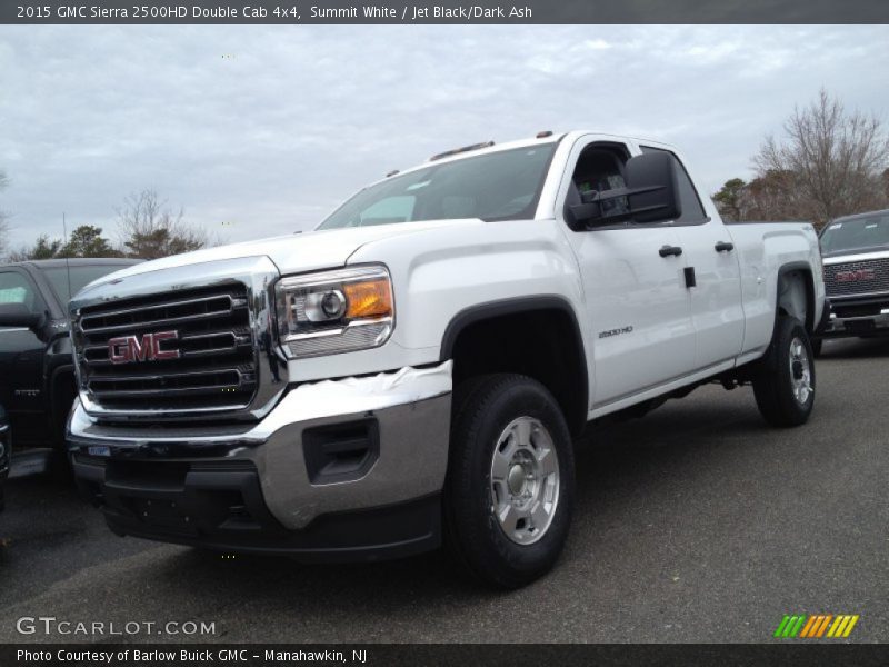 Summit White / Jet Black/Dark Ash 2015 GMC Sierra 2500HD Double Cab 4x4