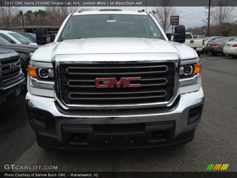 Summit White / Jet Black/Dark Ash 2015 GMC Sierra 2500HD Double Cab 4x4