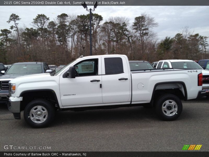 Summit White / Jet Black/Dark Ash 2015 GMC Sierra 2500HD Double Cab 4x4