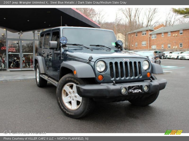 Steel Blue Metallic / Dark Slate Gray/Medium Slate Gray 2007 Jeep Wrangler Unlimited X