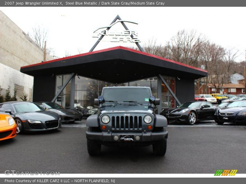 Steel Blue Metallic / Dark Slate Gray/Medium Slate Gray 2007 Jeep Wrangler Unlimited X