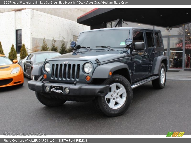 Steel Blue Metallic / Dark Slate Gray/Medium Slate Gray 2007 Jeep Wrangler Unlimited X