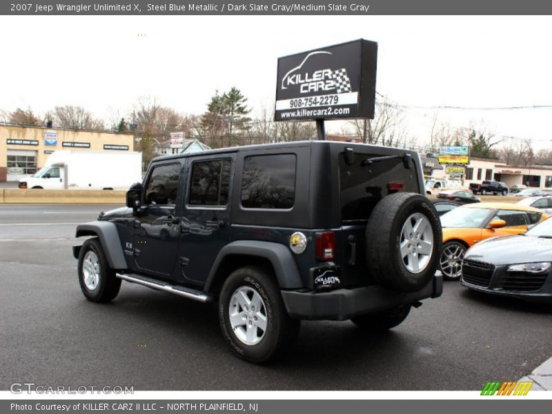 Steel Blue Metallic / Dark Slate Gray/Medium Slate Gray 2007 Jeep Wrangler Unlimited X