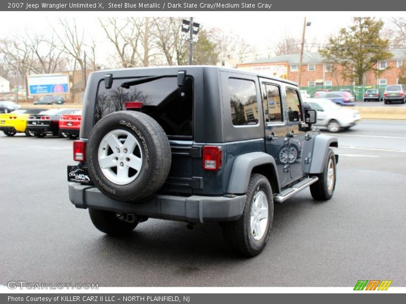 Steel Blue Metallic / Dark Slate Gray/Medium Slate Gray 2007 Jeep Wrangler Unlimited X