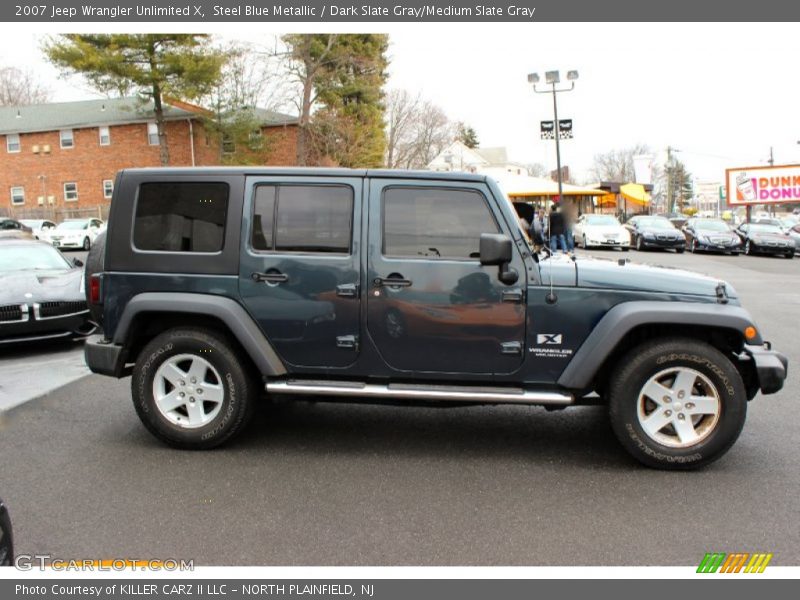 Steel Blue Metallic / Dark Slate Gray/Medium Slate Gray 2007 Jeep Wrangler Unlimited X