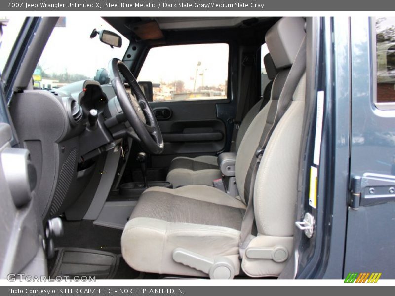 Steel Blue Metallic / Dark Slate Gray/Medium Slate Gray 2007 Jeep Wrangler Unlimited X