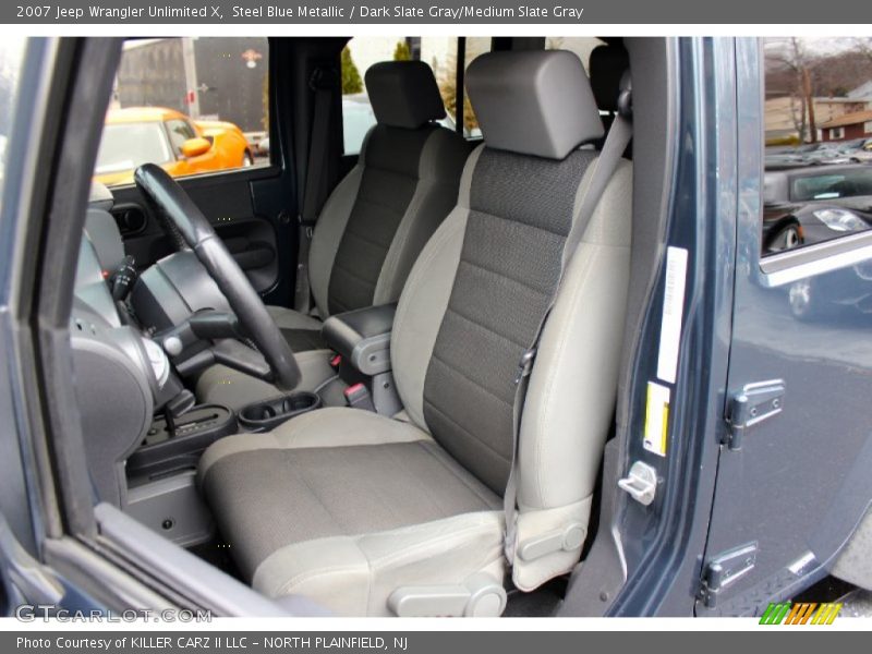 Steel Blue Metallic / Dark Slate Gray/Medium Slate Gray 2007 Jeep Wrangler Unlimited X