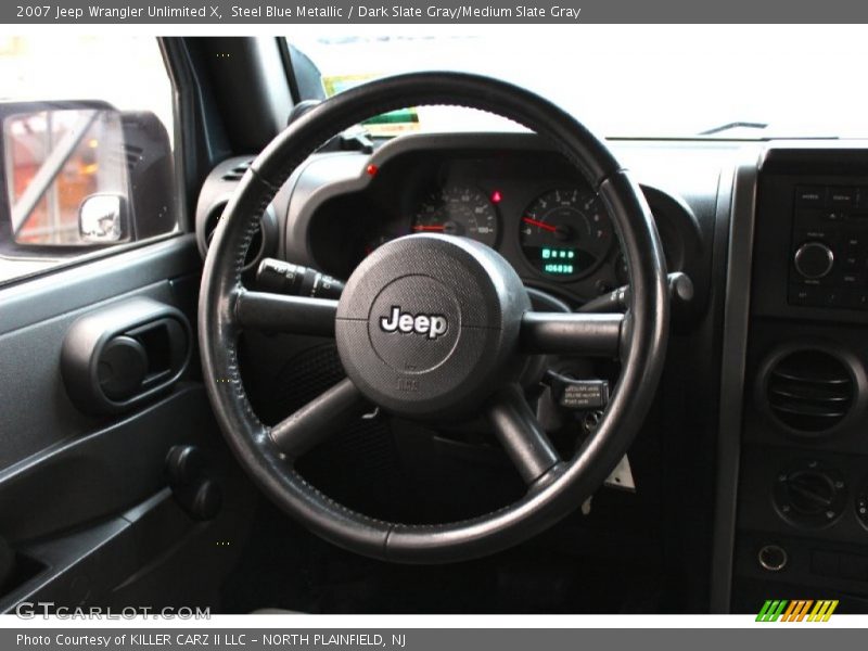 Steel Blue Metallic / Dark Slate Gray/Medium Slate Gray 2007 Jeep Wrangler Unlimited X