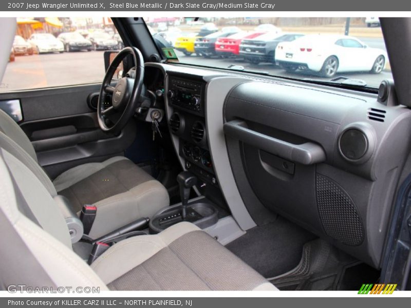 Steel Blue Metallic / Dark Slate Gray/Medium Slate Gray 2007 Jeep Wrangler Unlimited X