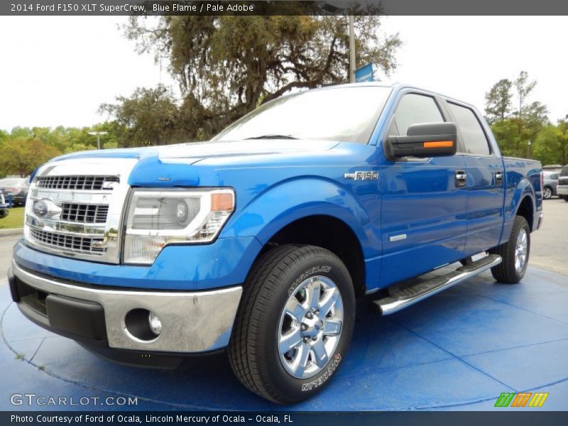 Blue Flame / Pale Adobe 2014 Ford F150 XLT SuperCrew