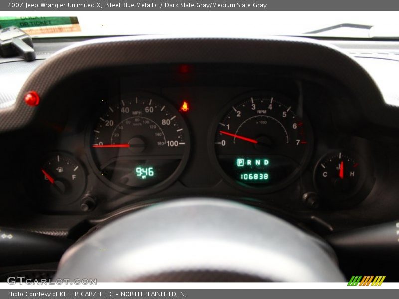 Steel Blue Metallic / Dark Slate Gray/Medium Slate Gray 2007 Jeep Wrangler Unlimited X