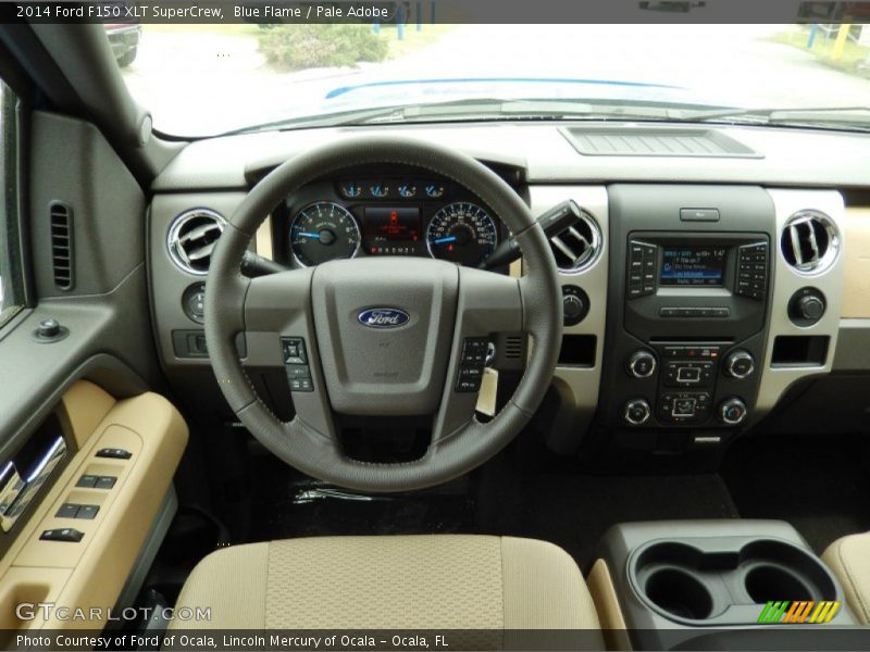 Blue Flame / Pale Adobe 2014 Ford F150 XLT SuperCrew