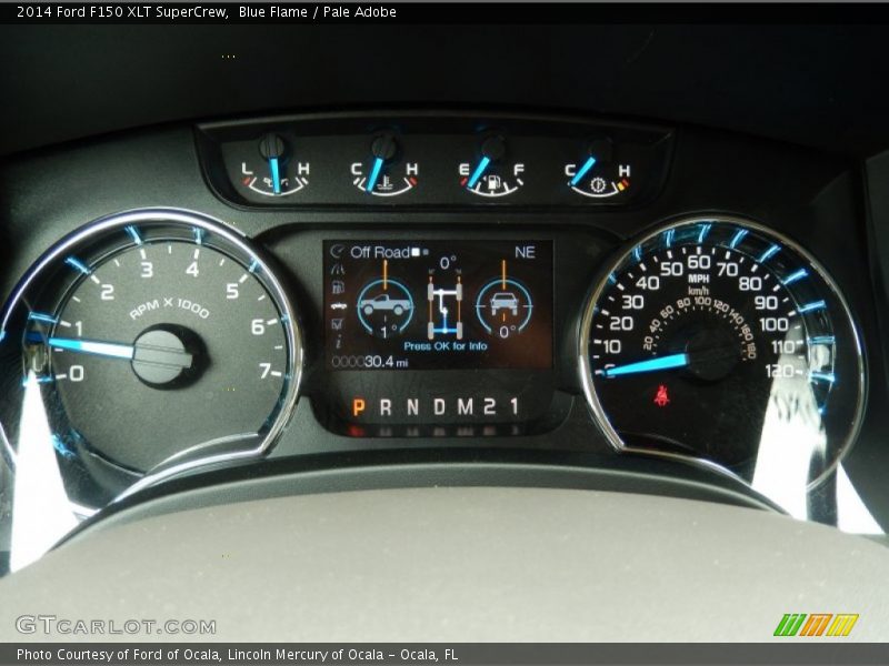 Blue Flame / Pale Adobe 2014 Ford F150 XLT SuperCrew